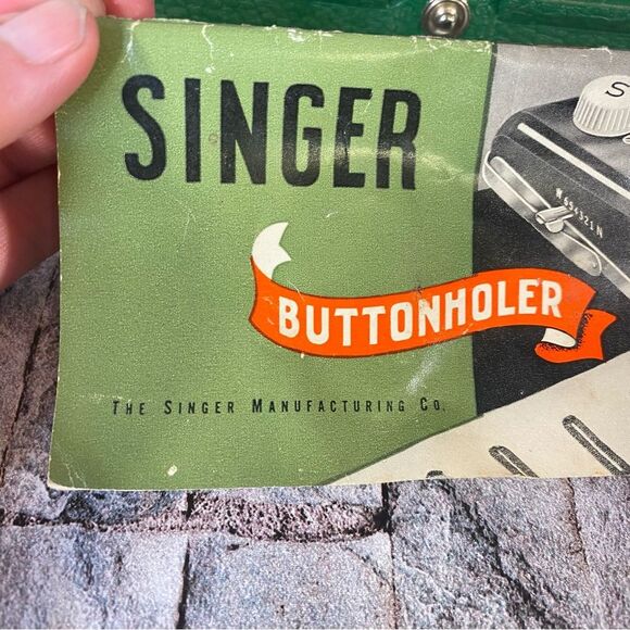 Singer Sewing Machine Vintage Button Holer Original Box Instructions Model 99 - Picture 2 of 13